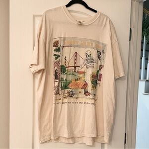 Grateful Dead Cream Graphic Tee Goodbye Golden Rule 2015-2023
